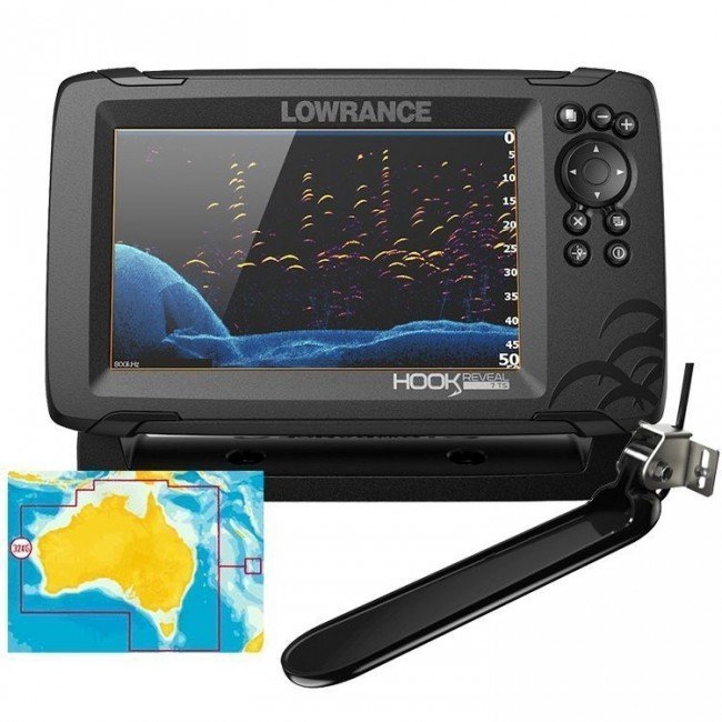 Lowrance Hook Reveal 7 Colour Fishfinder/GPS/Mapping with Tripleshot  Transducer - P/N 000-15521-001 - Hunts Marine