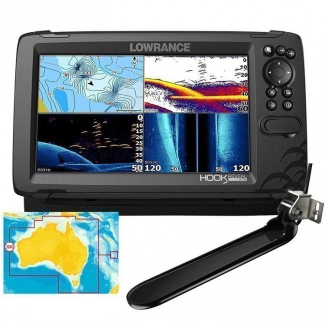 Lowrance Hook Reveal 9 Colour Fishfinder/GPS/Mapping with Tripleshot  Transducer - P/N 000-15532-001 - Hunts Marine