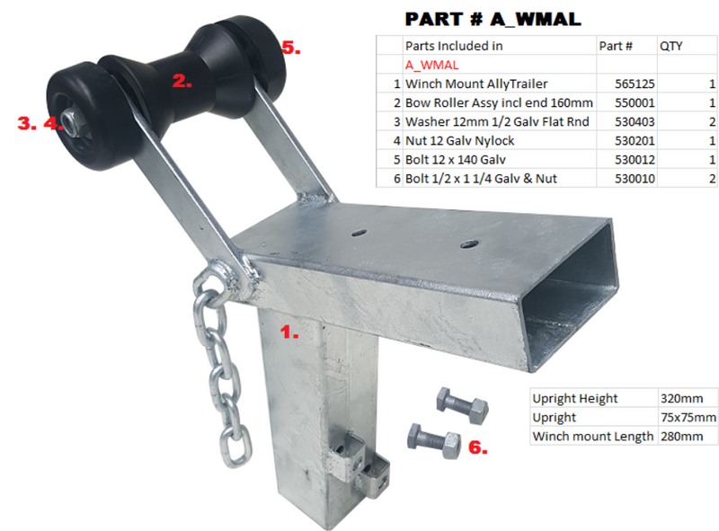 Quintrex 2 Piece Winch Platform to suit Catch and Release