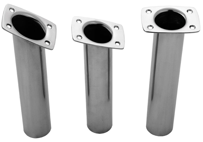 Game Rated Straight and Angled Stainless Steel Rod Holders - 3 Types