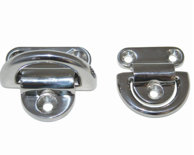 Stainless Steel Cast Folding Eye Plate - 2 Sizes