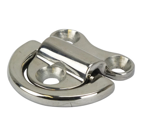 Stainless Steel Cast Folding Eye Plate - 2 Sizes