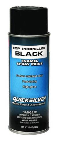 MERCURY MARINE EDP Propeller Spray Paint, Black